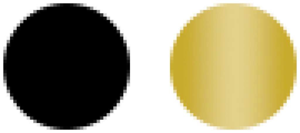 Black (matte) / Gold (matte)